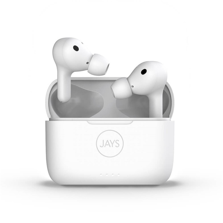 JAYS Hörlur t-Seven Wireless In-Ear White ANC in de groep HOME ELECTRONICS / Audio & Beeld / Koptelefoon & Accessoires / Koptelefoon bij TP E-commerce Nordic AB (A00208)