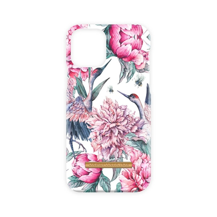 ONSALA COLLECTION Mobile Cover Soft Pink Crane iPhone 11 PRO in de groep SMARTPHONE & TABLETS / Mobielbescherming / Apple / Make-up spiegel / Verzinnen bij TP E-commerce Nordic AB (A00240)