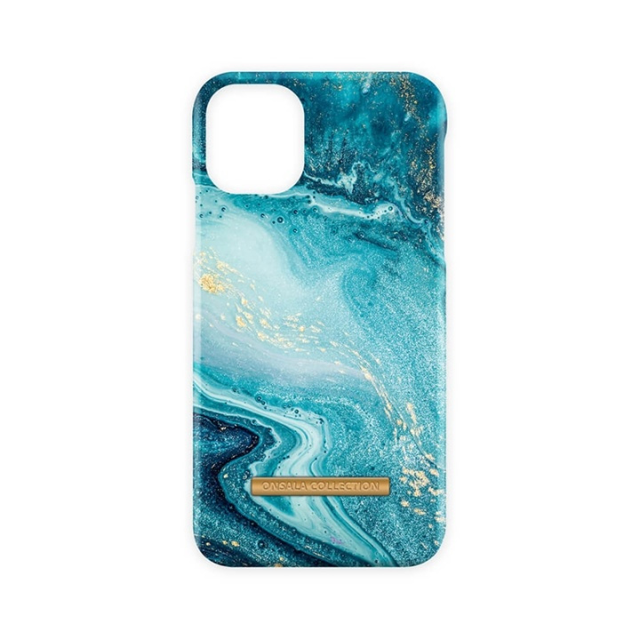 ONSALA COLLECTION Mobile Cover Soft Blue Sea Marble iPhone 11 in de groep SMARTPHONE & TABLETS / Mobielbescherming / Apple / Lippenstift / Lipgloss bij TP E-commerce Nordic AB (A00247)