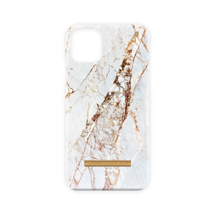 ONSALA COLLECTION Mobile Cover Soft White Rhino Marble iPhone 11 PRO MAX in de groep SMARTPHONE & TABLETS / Mobielbescherming / Apple / iPhone 11 Pro Max / Hoesjes bij TP E-commerce Nordic AB (A00248)