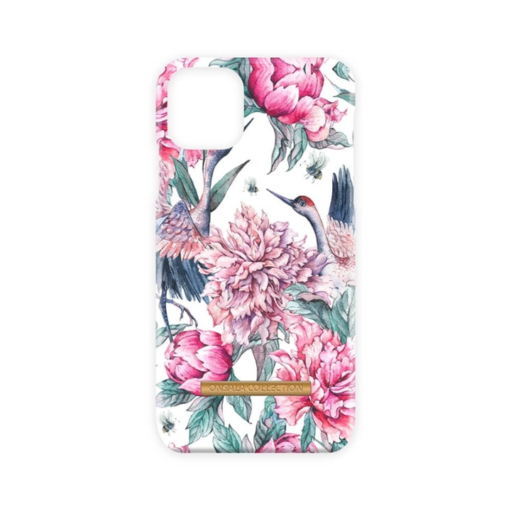 ONSALA COLLECTION Mobile Cover Soft Pink Crane iPhone 11 PRO MAX in de groep SMARTPHONE & TABLETS / Mobielbescherming / Apple / iPhone 11 Pro Max / Hoesjes bij TP E-commerce Nordic AB (A00252)