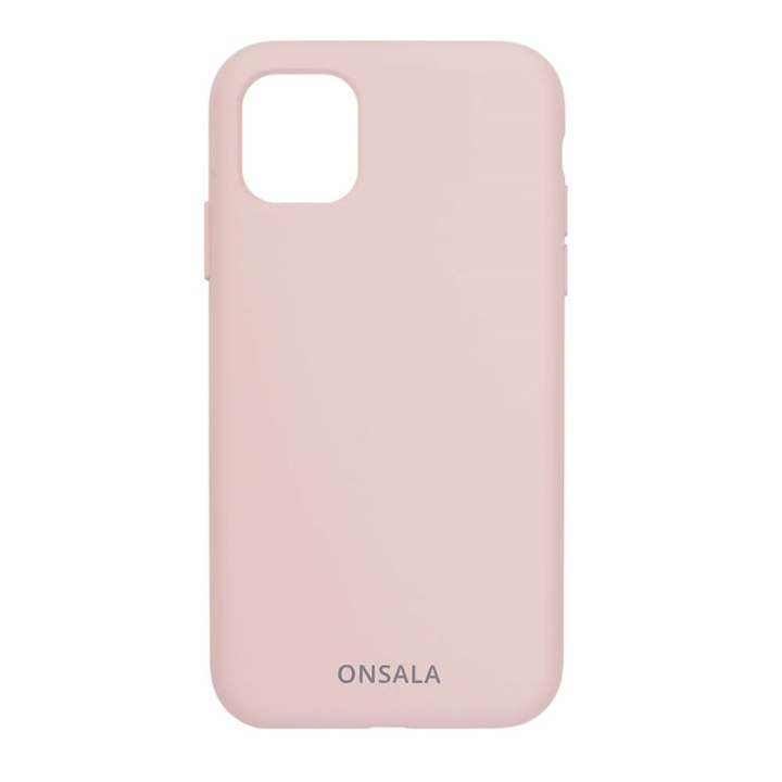 ONSALA Mobile Cover Silicone Sand Pink iPhone 11 Pro Max in de groep SMARTPHONE & TABLETS / Mobielbescherming / Apple / iPhone 11 Pro Max / Hoesjes bij TP E-commerce Nordic AB (A00282)