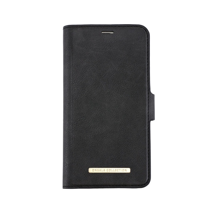 ONSALA COLLECTION Mobile Wallet Midnight Black iPhone 11 in de groep SMARTPHONE & TABLETS / Mobielbescherming / Apple / Lippenstift / Wallet Case bij TP E-commerce Nordic AB (A00297)