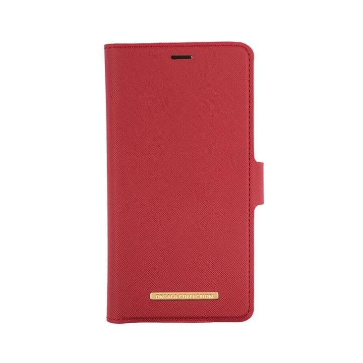 ONSALA COLLECTION Mobile Wallet Saffiano Red iPhone 11 PRO MAX in de groep SMARTPHONE & TABLETS / Mobielbescherming / Apple / iPhone 11 Pro Max / Wallet Case bij TP E-commerce Nordic AB (A00304)