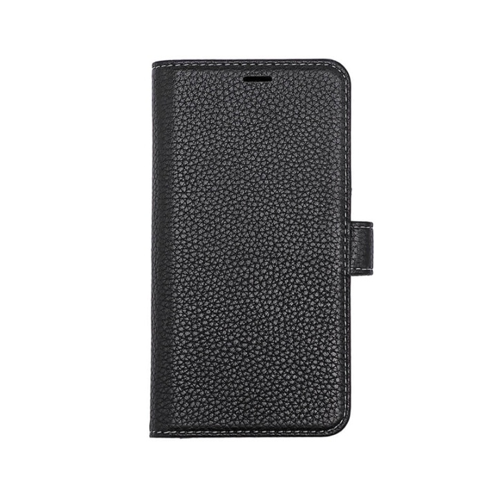 ONSALA COLLECTION Wallet Leather Black iPhone 11 PRO in de groep SMARTPHONE & TABLETS / Mobielbescherming / Apple / Make-up spiegel / Wallet Case bij TP E-commerce Nordic AB (A00314)