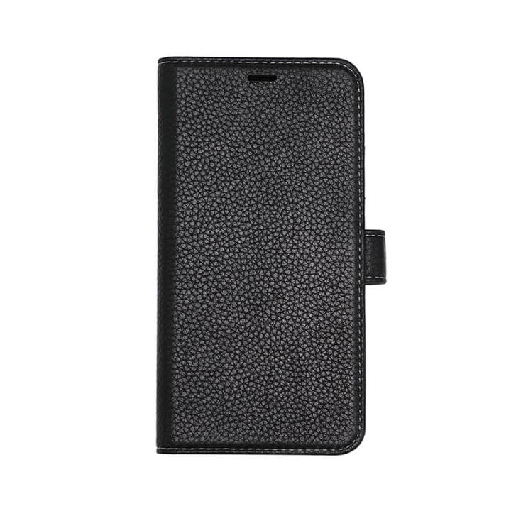 ONSALA COLLECTION Wallet Leather Black iPhone 11 in de groep SMARTPHONE & TABLETS / Mobielbescherming / Apple / Lippenstift / Wallet Case bij TP E-commerce Nordic AB (A00316)