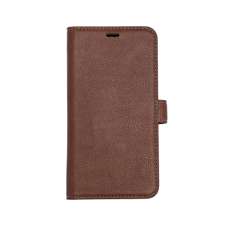 ONSALA COLLECTION Wallet Leather Brown iPhone 11 PRO MAX in de groep SMARTPHONE & TABLETS / Mobielbescherming / Apple / iPhone 11 Pro Max / Wallet Case bij TP E-commerce Nordic AB (A00319)