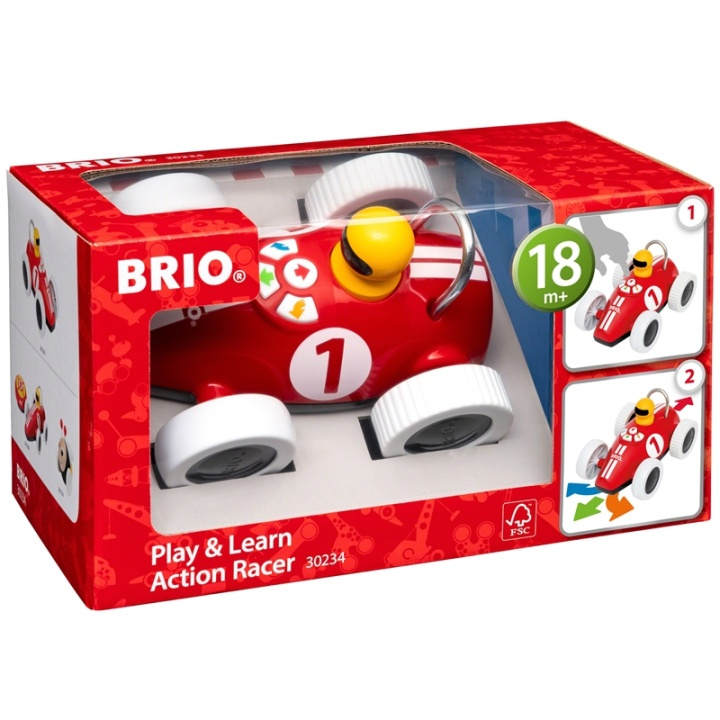 Brio 30234 Play & Learn Action Race in de groep SPEELGOED, KINDER- & BABYPRODUCTEN / Babyspeelgoed / Activiteitenspeelgoed bij TP E-commerce Nordic AB (A00593)