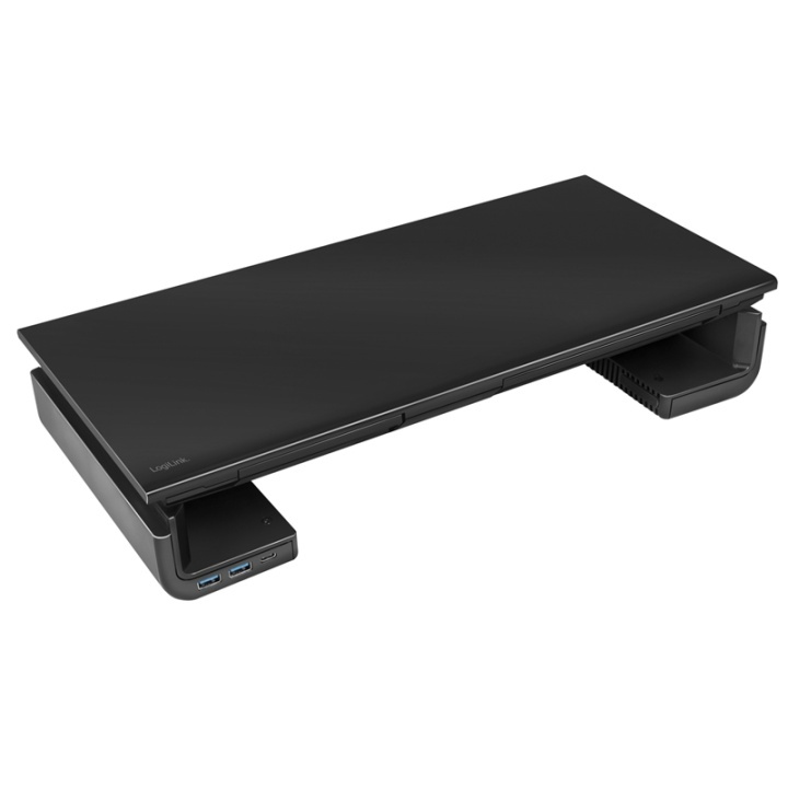 LogiLink Monitorställ 63 cm med USB-hub in de groep COMPUTERS & RANDAPPARATUUR / Computermonitor / Monitorarmen & steunen bij TP E-commerce Nordic AB (A00840)