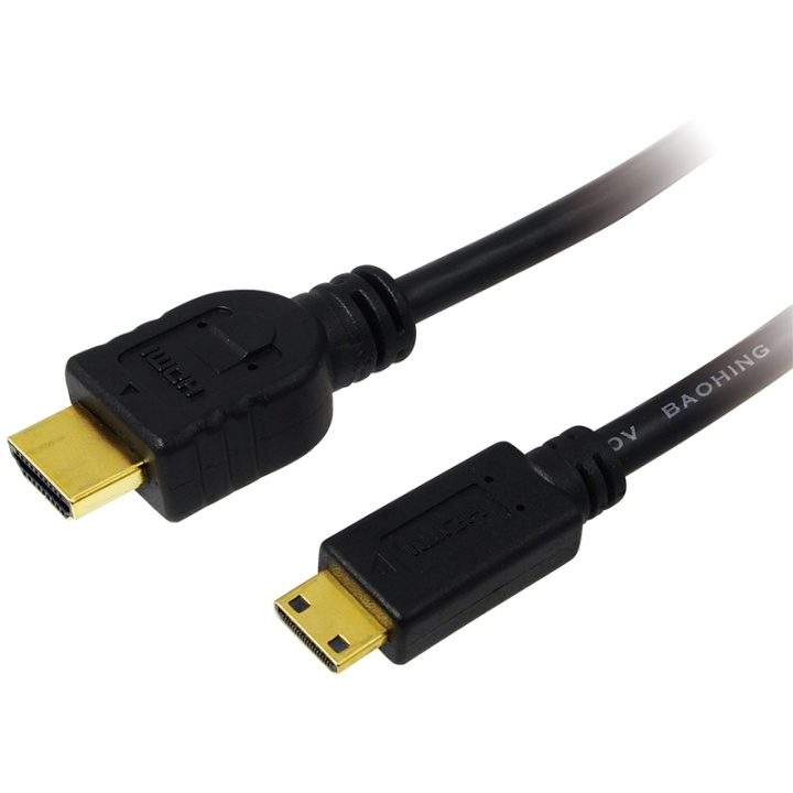 LogiLink HDMI - Mini-HDMI-kabel 4K 1,5m in de groep HOME ELECTRONICS / Kabels & Adapters / HDMI / Kabels bij TP E-commerce Nordic AB (A00853)