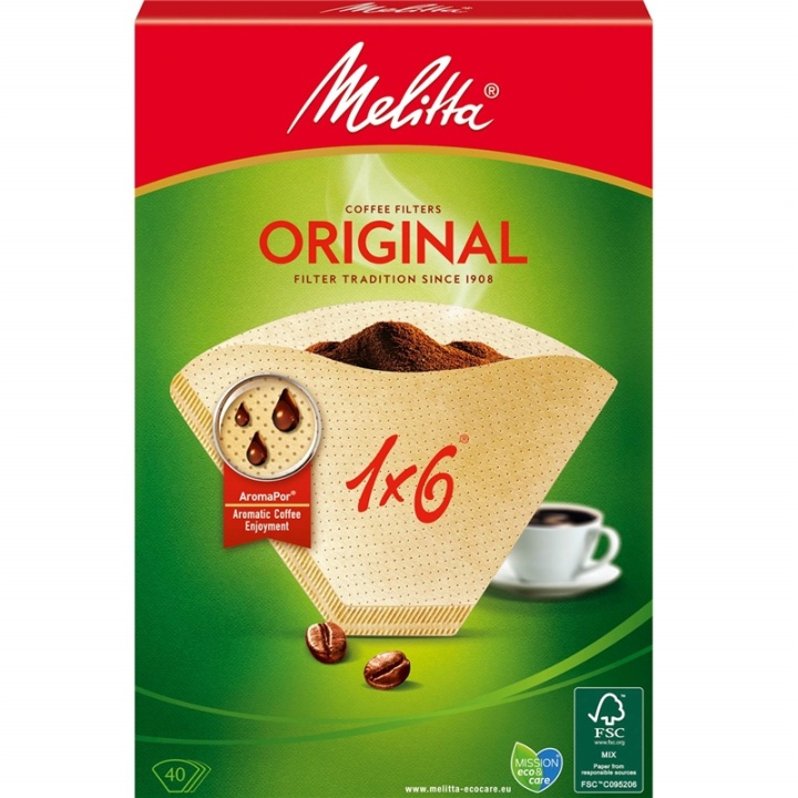 Melitta Kaffefilter 1X6 40pack (Obs 8 in de groep HUISHOUDEN & TUIN / Huishoudelijke apparaten / Koffiezetapparaten en accessoires / Filters & Accessoires bij TP E-commerce Nordic AB (A00878)