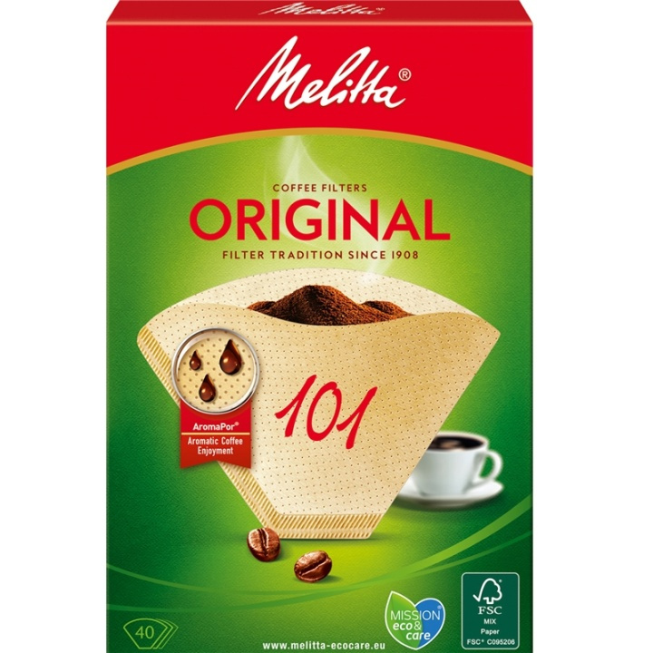 Melitta Kaffefilter 101 40pack (Obs 9s in de groep HUISHOUDEN & TUIN / Huishoudelijke apparaten / Koffiezetapparaten en accessoires / Filters & Accessoires bij TP E-commerce Nordic AB (A00879)