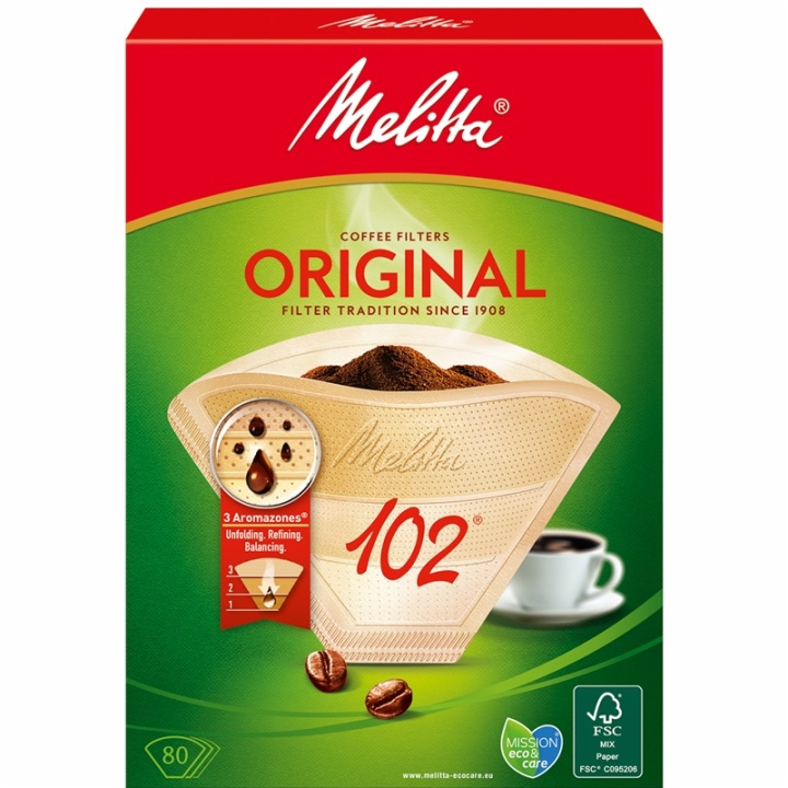 Melitta Kaffefilter 102 80pack (Obs 9s in de groep HUISHOUDEN & TUIN / Huishoudelijke apparaten / Koffiezetapparaten en accessoires / Filters & Accessoires bij TP E-commerce Nordic AB (A00880)