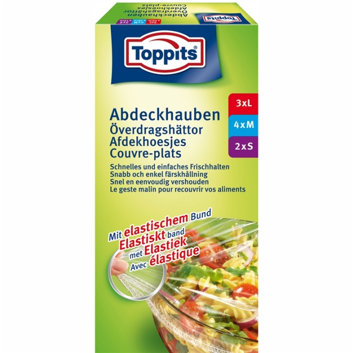 Toppits Överdragsplasthättor 9st (Obs in de groep HUISHOUDEN & TUIN / Keukengerei / Overige keukengereedschap bij TP E-commerce Nordic AB (A01102)