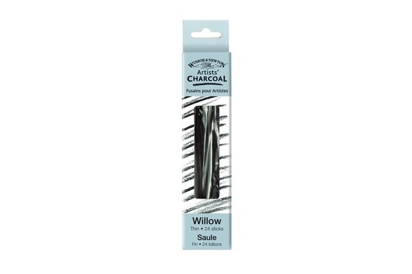 Winsor Willow Charcoal Thin, 24st in de groep SPORT, VRIJE TIJD & HOBBY / Hobby / Schilderen & tekenen / Pennen, kleurpotloden en inkt bij TP E-commerce Nordic AB (A01204)