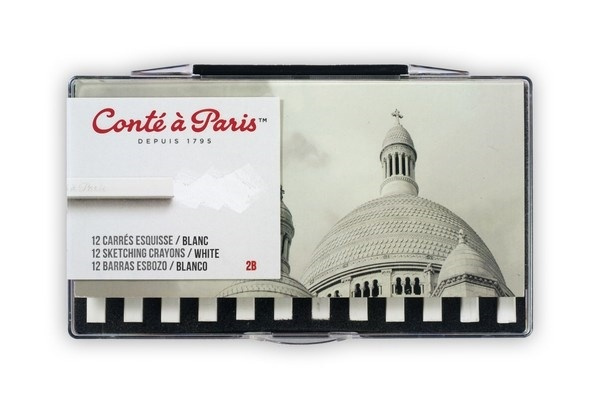 Conté à Paris Pastellkritor 2B, Vit in de groep SPORT, VRIJE TIJD & HOBBY / Hobby / Schilderen & tekenen / Pennen, kleurpotloden en inkt bij TP E-commerce Nordic AB (A01290)