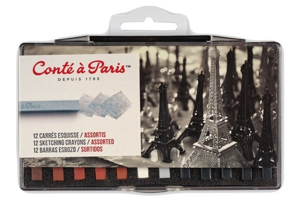 Conté à Paris Pastellkritor, 12st in de groep SPORT, VRIJE TIJD & HOBBY / Hobby / Schilderen & tekenen / Pennen, kleurpotloden en inkt bij TP E-commerce Nordic AB (A01297)