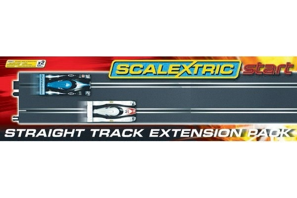 Scalextric 2st \'START\' track straight in de groep SPEELGOED, KINDER- & BABYPRODUCTEN / Op afstand bestuurbaar / Autobanen / Rails bij TP E-commerce Nordic AB (A01390)