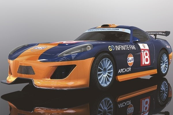 Scalextric Team GT Gulf in de groep SPEELGOED, KINDER- & BABYPRODUCTEN / Op afstand bestuurbaar / Autobanen / Auto\'s bij TP E-commerce Nordic AB (A01446)