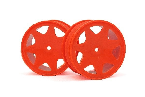 Ultra 7 Wheels Orange 30Mm (2Pcs in de groep SPEELGOED, KINDER- & BABYPRODUCTEN / Op afstand bestuurbaar / Reserveonderdelen & Extra accessoires / HPI / Velgen / Offroad bij TP E-commerce Nordic AB (A01544)