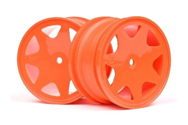 Ultra 7 Wheels Orange 35Mm (2Pcs) in de groep SPEELGOED, KINDER- & BABYPRODUCTEN / Op afstand bestuurbaar / Reserveonderdelen & Extra accessoires / HPI / Velgen / Offroad bij TP E-commerce Nordic AB (A01545)