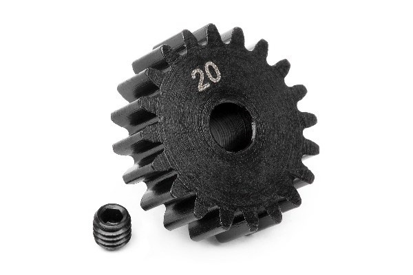 Pinion Gear 20 Tooth (1M) in de groep SPEELGOED, KINDER- & BABYPRODUCTEN / Op afstand bestuurbaar / Reserveonderdelen & Extra accessoires / HPI / Standaard onderdelen & Tuning / Rondsels bij TP E-commerce Nordic AB (A01581)