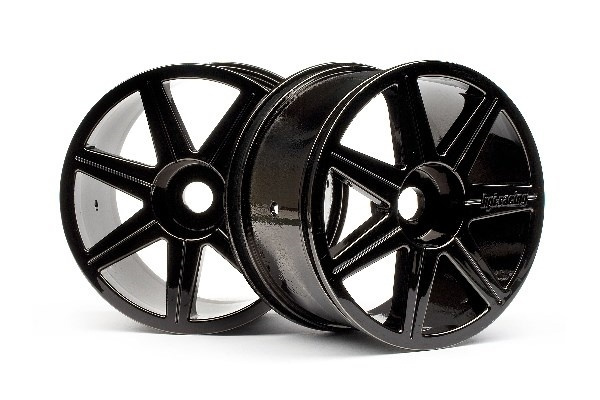 7 Spoke Black Chrome Trophy Truggy Wheel in de groep SPEELGOED, KINDER- & BABYPRODUCTEN / Op afstand bestuurbaar / Reserveonderdelen & Extra accessoires / HPI / Velgen / Offroad bij TP E-commerce Nordic AB (A01684)