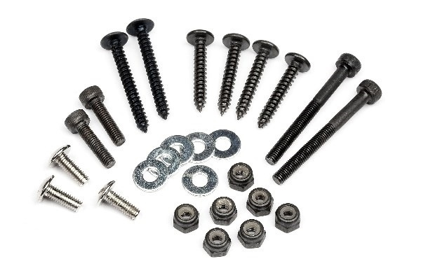 Rear Brace Screws in de groep SPEELGOED, KINDER- & BABYPRODUCTEN / Op afstand bestuurbaar / Reserveonderdelen & Extra accessoires / HPI / Schroeven/Beugels / Diversen bij TP E-commerce Nordic AB (A01696)