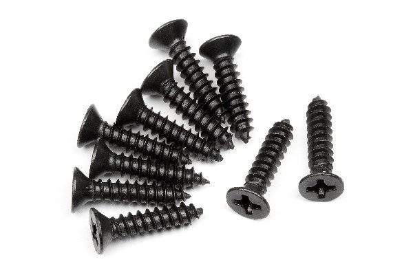 Tp. Flat Head Screw M3*14Mm (10Pcs) in de groep SPEELGOED, KINDER- & BABYPRODUCTEN / Op afstand bestuurbaar / Reserveonderdelen & Extra accessoires / HPI / Schroeven/Beugels / Schroeven bij TP E-commerce Nordic AB (A01760)