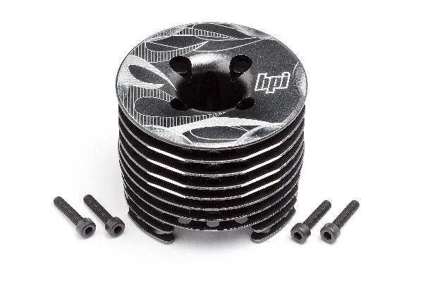 Aluminium Heatsink Head Gunmetal (F3.5 Pro) in de groep SPEELGOED, KINDER- & BABYPRODUCTEN / Op afstand bestuurbaar / Reserveonderdelen & Extra accessoires / HPI / Motors / Onderdelen Nitromotor bij TP E-commerce Nordic AB (A01889)