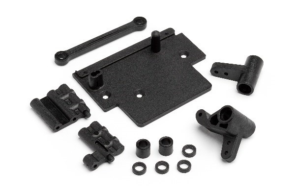 Bullet Flux Esc Plate And Steering Bellcrank in de groep SPEELGOED, KINDER- & BABYPRODUCTEN / Op afstand bestuurbaar / Reserveonderdelen & Extra accessoires / HPI / Reserveonderdelen & Tuning / Chassis onderdelen bij TP E-commerce Nordic AB (A01913)