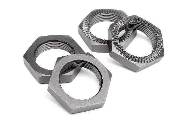 Wheel Nut 24Mm (Gunmetal/4Pcs) in de groep SPEELGOED, KINDER- & BABYPRODUCTEN / Op afstand bestuurbaar / Reserveonderdelen & Extra accessoires / HPI / Reserveonderdelen & Tuning / Aandrijvingen bij TP E-commerce Nordic AB (A02001)