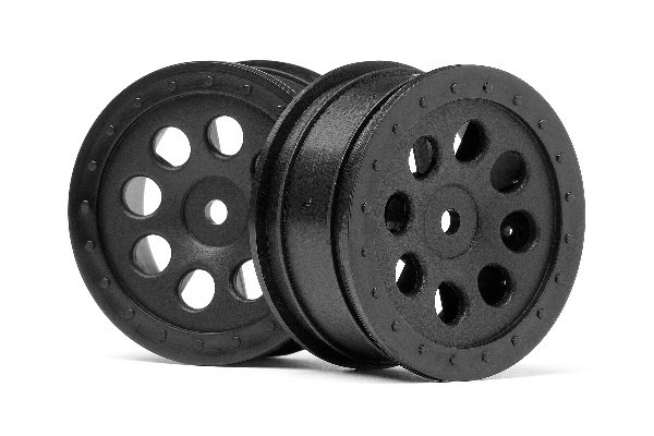 St-8 Wheel Black (0Mm Offset/2Pcs) in de groep SPEELGOED, KINDER- & BABYPRODUCTEN / Op afstand bestuurbaar / Reserveonderdelen & Extra accessoires / HPI / Velgen / Offroad bij TP E-commerce Nordic AB (A02044)