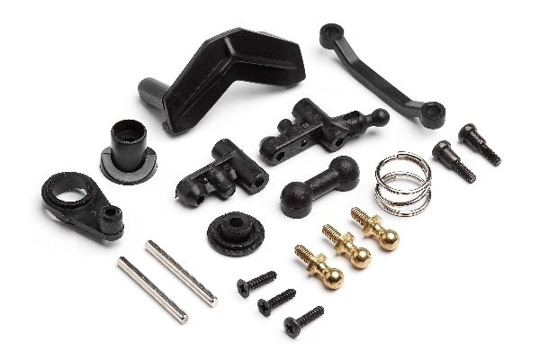 Steering Servo Mount/Servo Saver Set in de groep SPEELGOED, KINDER- & BABYPRODUCTEN / Op afstand bestuurbaar / Reserveonderdelen & Extra accessoires / HPI / Reserveonderdelen & Tuning / Schokdempers bij TP E-commerce Nordic AB (A02180)