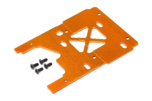 Engine Plate 2.5Mm (7075/Orange) in de groep SPEELGOED, KINDER- & BABYPRODUCTEN / Op afstand bestuurbaar / Reserveonderdelen & Extra accessoires / HPI / Reserveonderdelen & Tuning / Chassis onderdelen bij TP E-commerce Nordic AB (A02212)