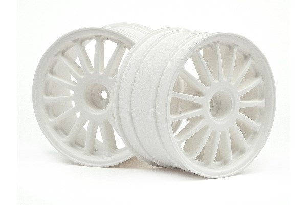 WR8 Tarmac Wheel White (2.2inch/57X35Mm/2Pcs) in de groep SPEELGOED, KINDER- & BABYPRODUCTEN / Op afstand bestuurbaar / Reserveonderdelen & Extra accessoires / HPI / Velgen / Offroad bij TP E-commerce Nordic AB (A02392)