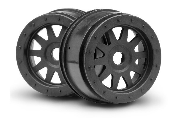 Tr-10 Glue-Lock Wheel Gunmetal (120X60Mm/2Pcs) in de groep SPEELGOED, KINDER- & BABYPRODUCTEN / Op afstand bestuurbaar / Reserveonderdelen & Extra accessoires / HPI / Velgen / Offroad bij TP E-commerce Nordic AB (A02410)