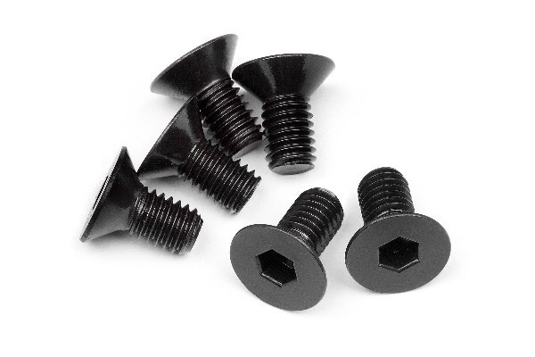 Flat Head Screw M6X12Mm (Hex Socket/6Pcs) in de groep SPEELGOED, KINDER- & BABYPRODUCTEN / Op afstand bestuurbaar / Reserveonderdelen & Extra accessoires / HPI / Schroeven/Beugels / Schroeven bij TP E-commerce Nordic AB (A02468)