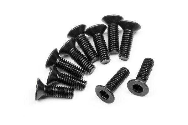 Flat Head Screw M2.5X8Mm (Hex Socket/10Pcs) in de groep SPEELGOED, KINDER- & BABYPRODUCTEN / Op afstand bestuurbaar / Reserveonderdelen & Extra accessoires / HPI / Schroeven/Beugels / Schroeven bij TP E-commerce Nordic AB (A02589)