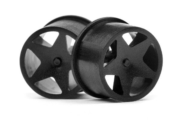 Q32 Super Star Wheel Set F/R (Blk/18X10/18X14/4Pcs in de groep SPEELGOED, KINDER- & BABYPRODUCTEN / Op afstand bestuurbaar / Reserveonderdelen & Extra accessoires / HPI / Reserveonderdelen & Tuning / Aandrijvingen bij TP E-commerce Nordic AB (A02593)