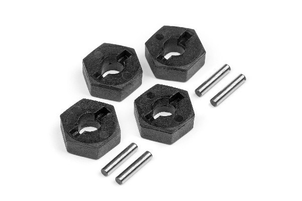 12Mm Wheel Hex Hub Set (4Pcs) in de groep SPEELGOED, KINDER- & BABYPRODUCTEN / Op afstand bestuurbaar / Reserveonderdelen & Extra accessoires / HPI / Reserveonderdelen & Tuning / Aandrijvingen bij TP E-commerce Nordic AB (A02651)