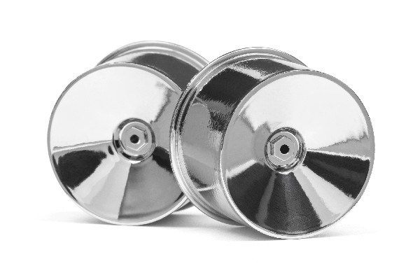 Q32 Dish Wheel Set (Chrome/22X14/4Pcs) in de groep SPEELGOED, KINDER- & BABYPRODUCTEN / Op afstand bestuurbaar / Reserveonderdelen & Extra accessoires / HPI / Reserveonderdelen & Tuning / Aandrijvingen bij TP E-commerce Nordic AB (A02703)