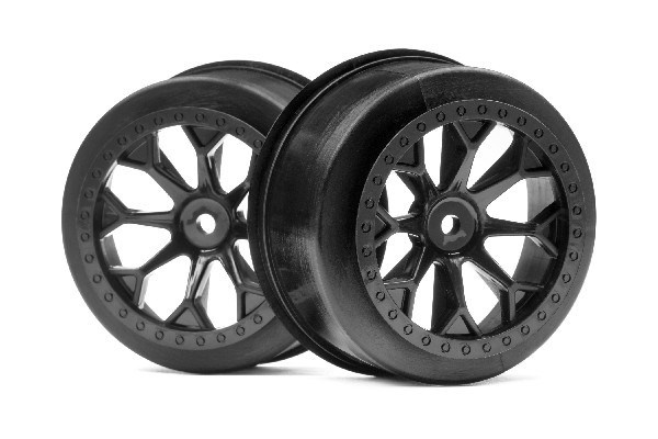 8-Shot Sc Wheel (Black/2Pcs) in de groep SPEELGOED, KINDER- & BABYPRODUCTEN / Op afstand bestuurbaar / Reserveonderdelen & Extra accessoires / HPI / Velgen / Offroad bij TP E-commerce Nordic AB (A02719)