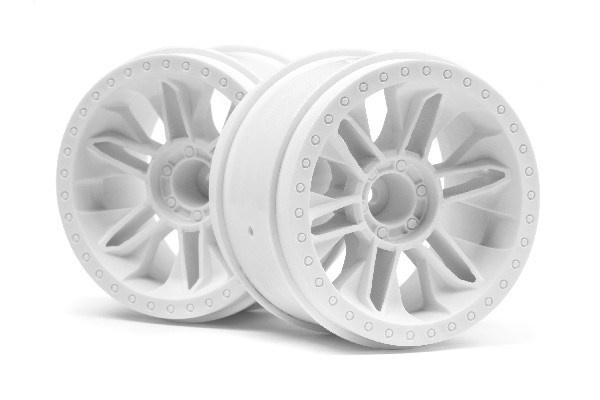 6-Shot St Wheel (White/2Pcs) in de groep SPEELGOED, KINDER- & BABYPRODUCTEN / Op afstand bestuurbaar / Reserveonderdelen & Extra accessoires / HPI / Velgen / Offroad bij TP E-commerce Nordic AB (A02747)