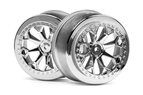 8-Shot Sc Wheel (Chrome/2Pcs) in de groep SPEELGOED, KINDER- & BABYPRODUCTEN / Op afstand bestuurbaar / Reserveonderdelen & Extra accessoires / HPI / Velgen / Offroad bij TP E-commerce Nordic AB (A02748)