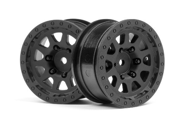 Cr-10 Wheel 1.9 (Black/2Pcs) in de groep SPEELGOED, KINDER- & BABYPRODUCTEN / Op afstand bestuurbaar / Reserveonderdelen & Extra accessoires / HPI / Velgen / Offroad bij TP E-commerce Nordic AB (A02751)