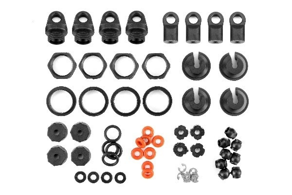 Shock Parts Set (4 Shocks) in de groep SPEELGOED, KINDER- & BABYPRODUCTEN / Op afstand bestuurbaar / Reserveonderdelen & Extra accessoires / HPI / Reserveonderdelen & Tuning / Schokdempers bij TP E-commerce Nordic AB (A02795)