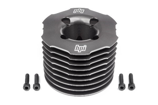 Aluminum Heatsink Head (Gunmetal/F5.9) in de groep SPEELGOED, KINDER- & BABYPRODUCTEN / Op afstand bestuurbaar / Reserveonderdelen & Extra accessoires / HPI / Motors / Onderdelen Nitromotor bij TP E-commerce Nordic AB (A02822)