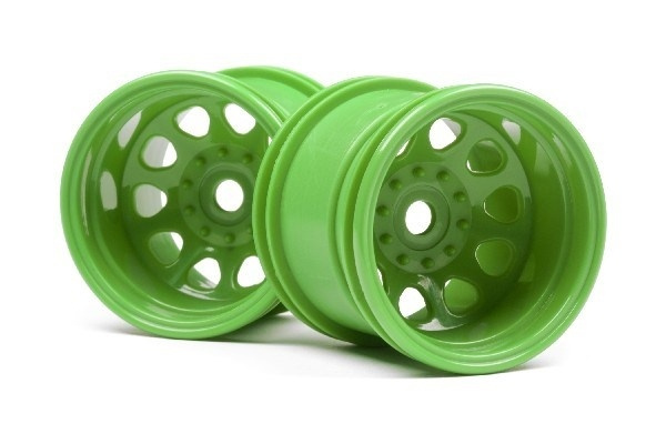 Classic King Wheel Green (2.2In/2Pcs) in de groep SPEELGOED, KINDER- & BABYPRODUCTEN / Op afstand bestuurbaar / Reserveonderdelen & Extra accessoires / HPI / Velgen / Offroad bij TP E-commerce Nordic AB (A02832)