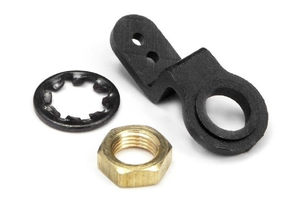 Throttle Arm And Nut Set in de groep SPEELGOED, KINDER- & BABYPRODUCTEN / Op afstand bestuurbaar / Reserveonderdelen & Extra accessoires / HPI / Motors / Onderdelen Nitromotor bij TP E-commerce Nordic AB (A02913)